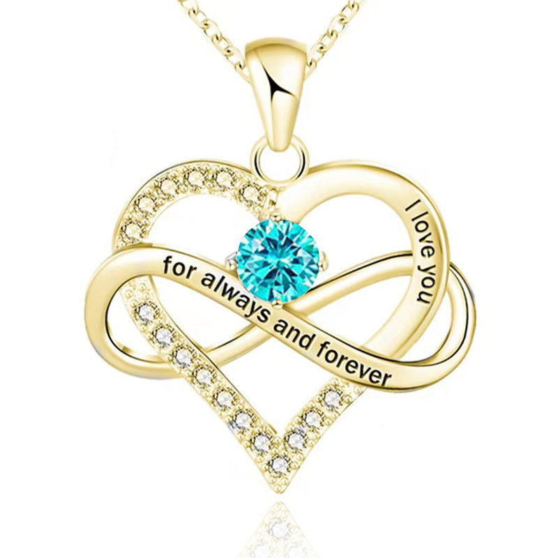 Forever and Always Birthstone Necklace