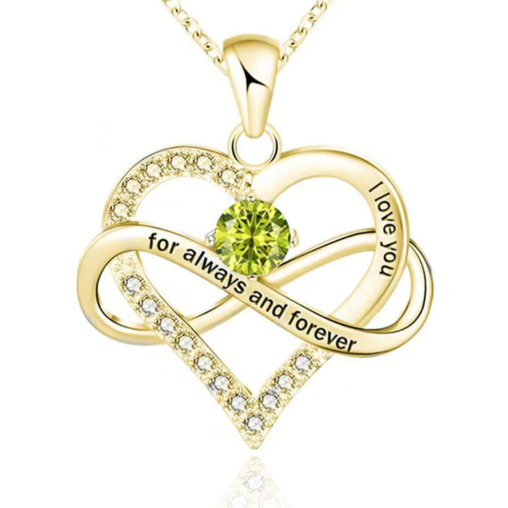 Forever and Always Birthstone Necklace