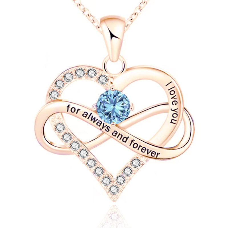 Forever and Always Birthstone Necklace