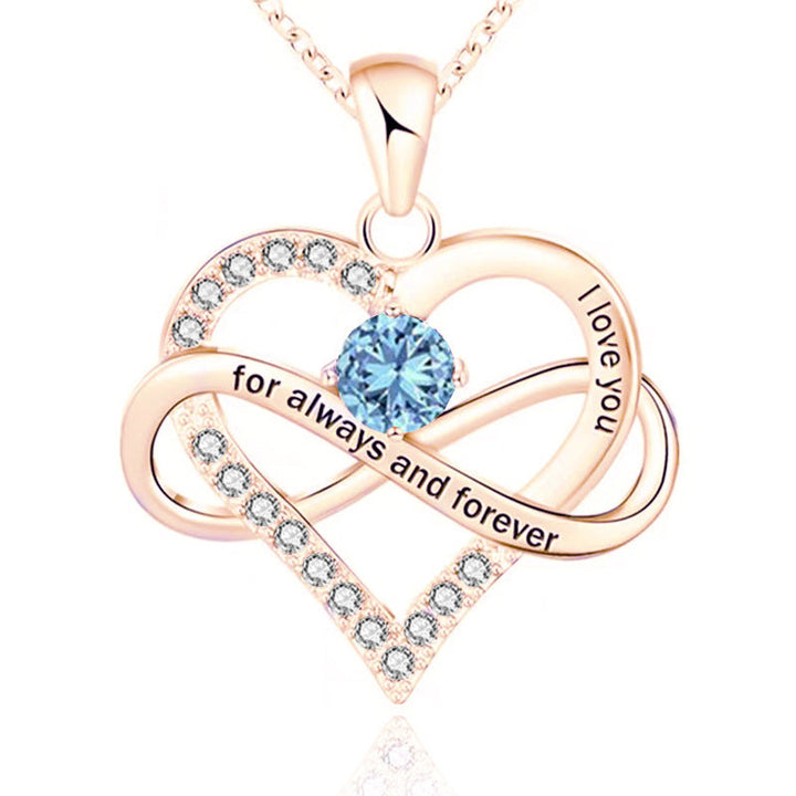 Forever and Always Birthstone Necklace