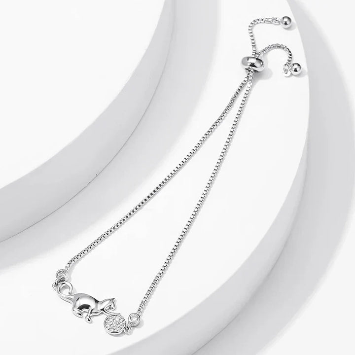 Timeless Silver Cat Bracelet