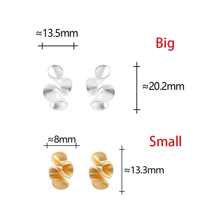 Blossom Stud Earrings in Sterling Silver with 18K Gold - Haller