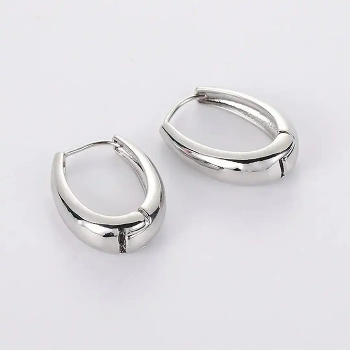 Classic gold hoop earrings