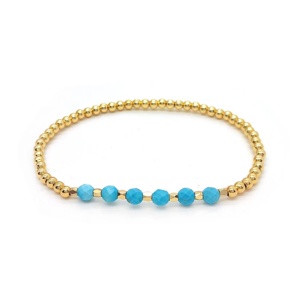 Striking Turquoise Charm Bracelet