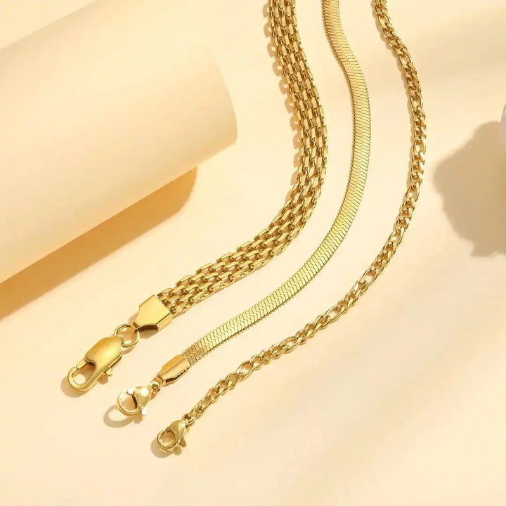 Stackable Gold Pearl Bracelet Set