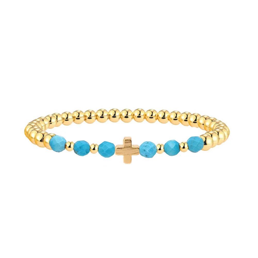 Striking Turquoise Charm Bracelet