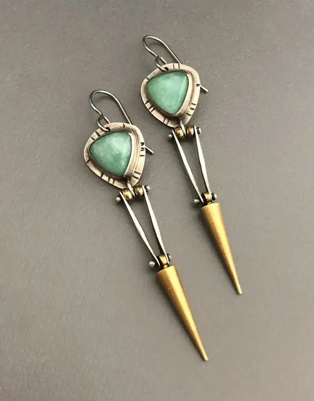 Vintage Natural Stone Earrings
