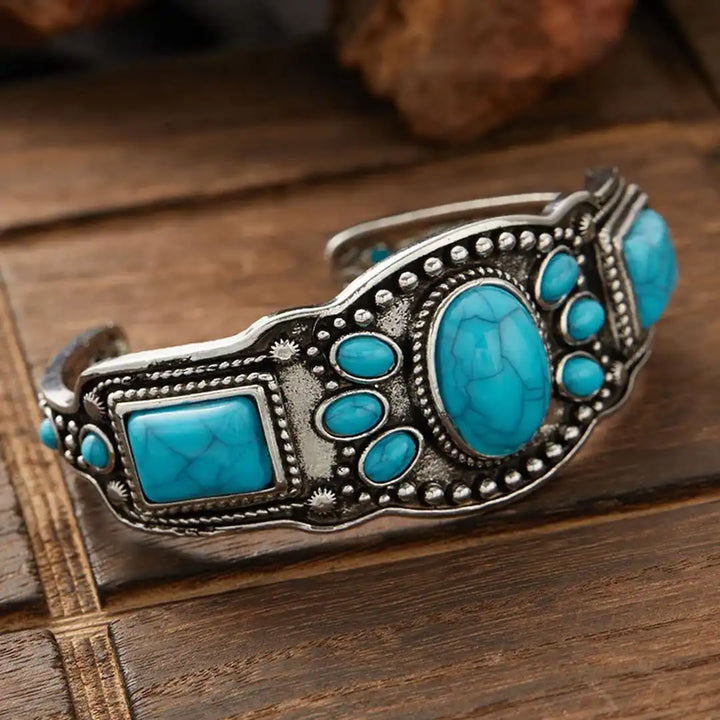 Vintage Boho Turquoise Bangle