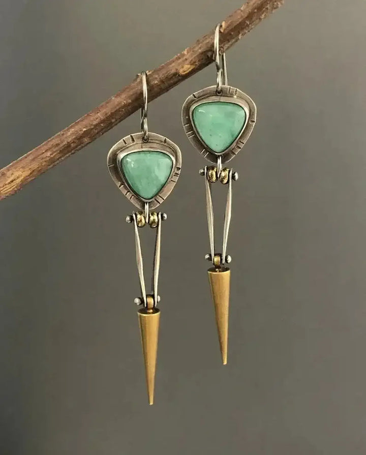 Vintage Natural Stone Earrings