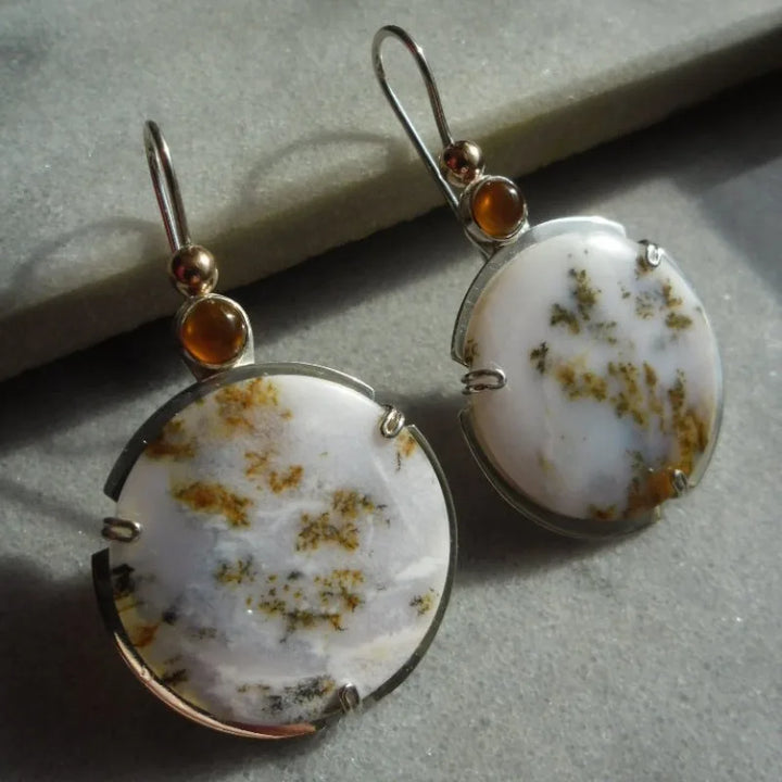 Jade Celestial Drop Earrings