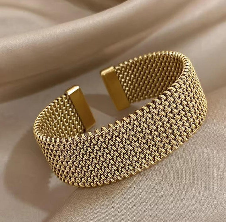 Vintage woven open classic mesh bracelet
