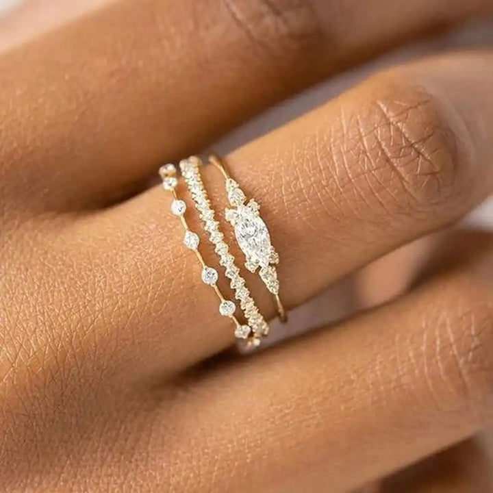 Mila Golden Ring Set