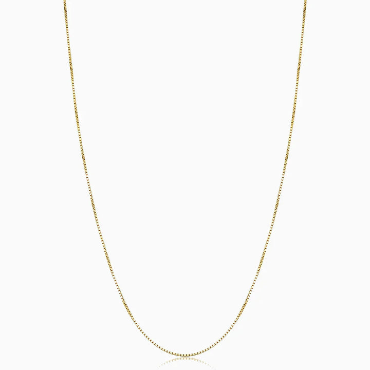 Bodega Box Necklace - White Gold