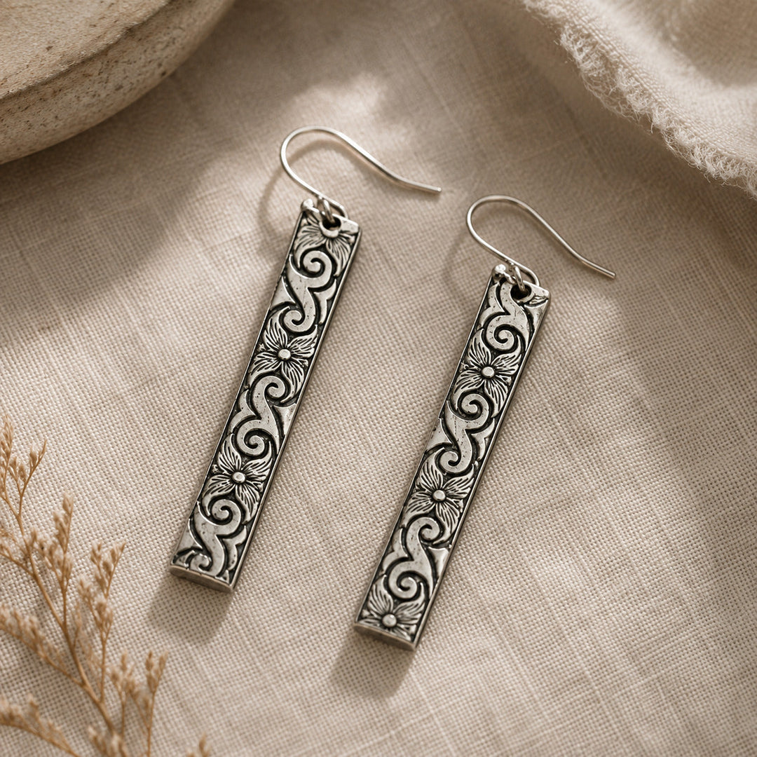 Vintage Spoon Flower Earrings