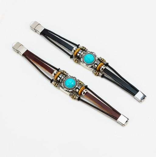 Vintage Turquoise Bracelet with Clasp