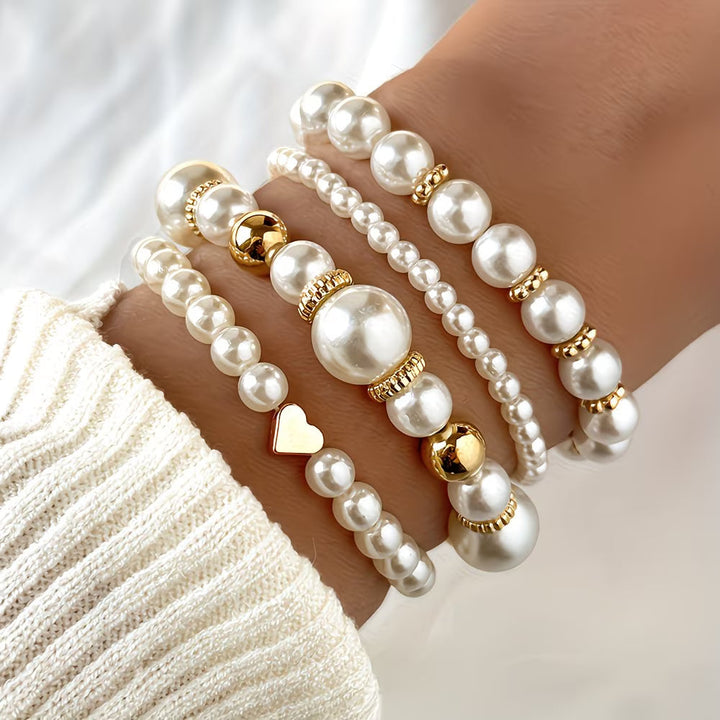 Bead Stack Bracelet Set of 4