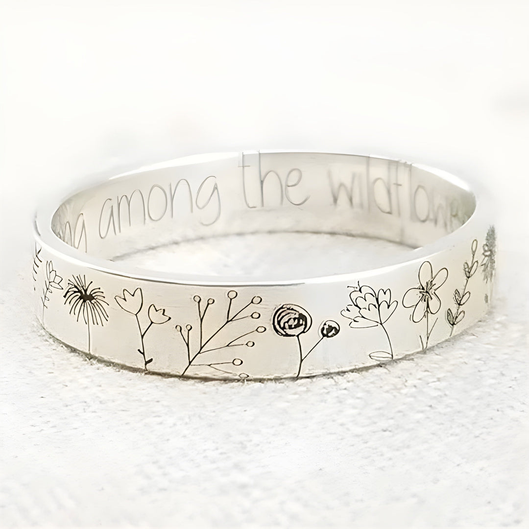 Minimalist silver ring