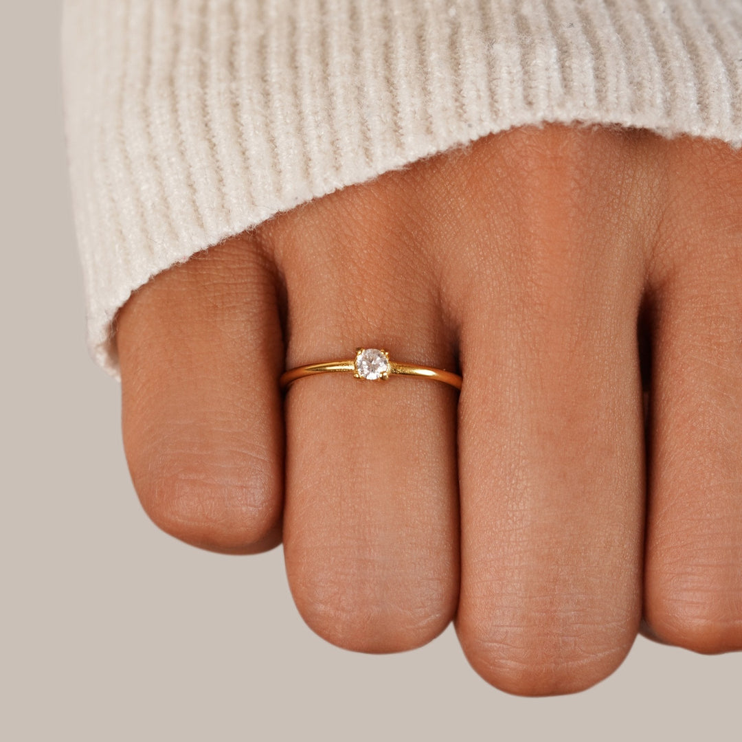 Gold Birthstone Rings