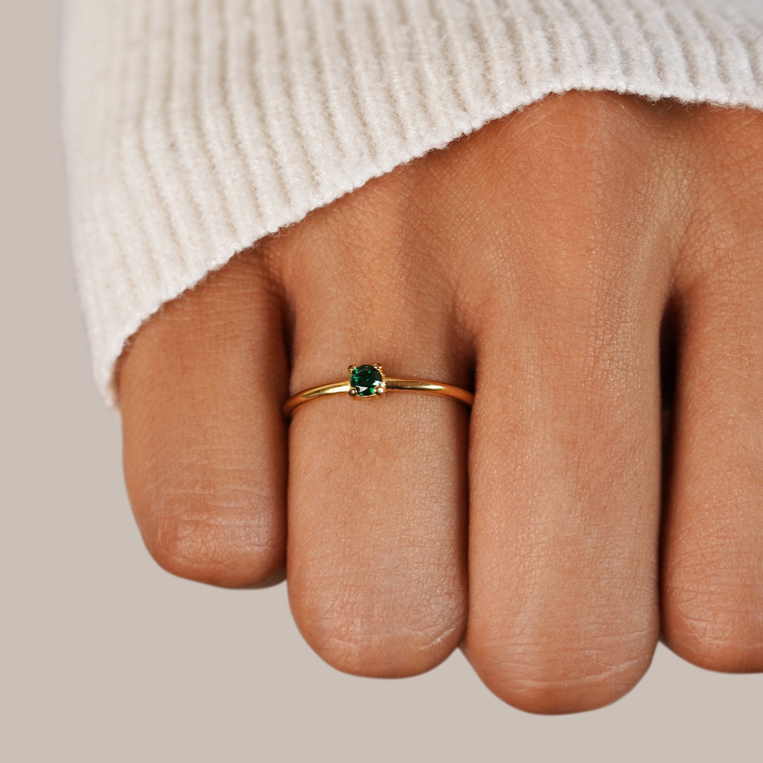 Gold Birthstone Rings