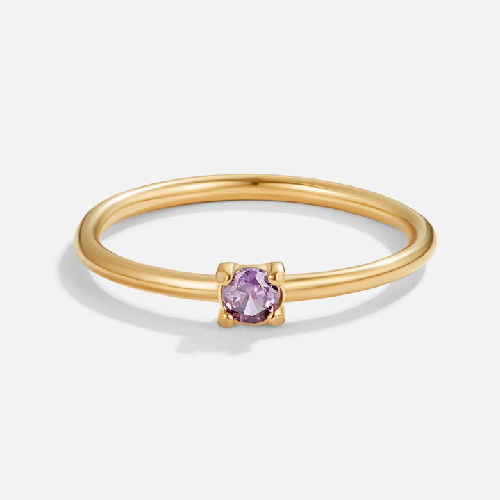 Gold Birthstone Rings