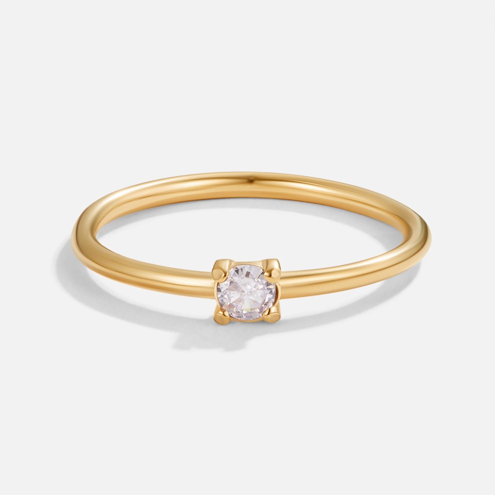 Gold Birthstone Rings
