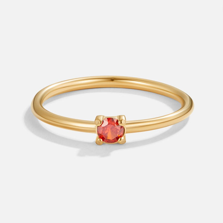 Gold Birthstone Rings