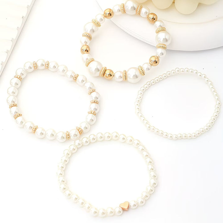 Bead Stack Bracelet Set of 4