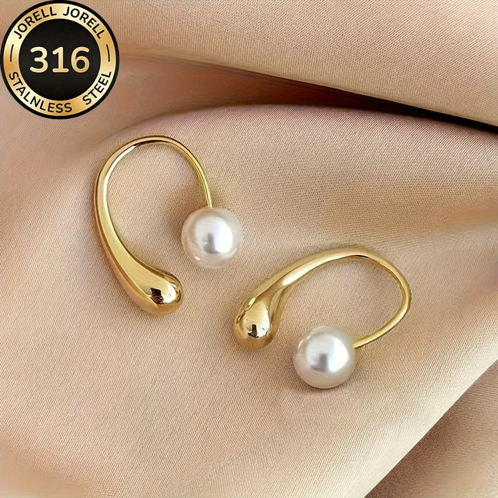 Minimalist Arch Bead Earrings