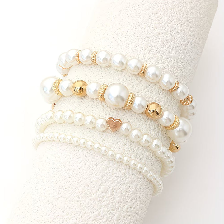 Bead Stack Bracelet Set of 4