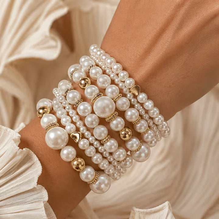 Bead Stack Bracelet 8-Piece Set