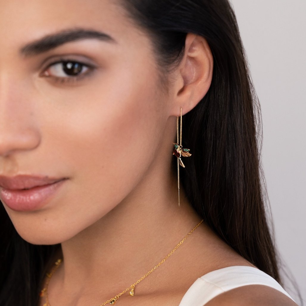 Chic hummingbird earrings