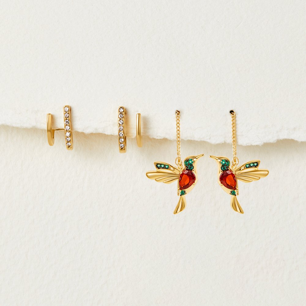 Chic hummingbird earrings