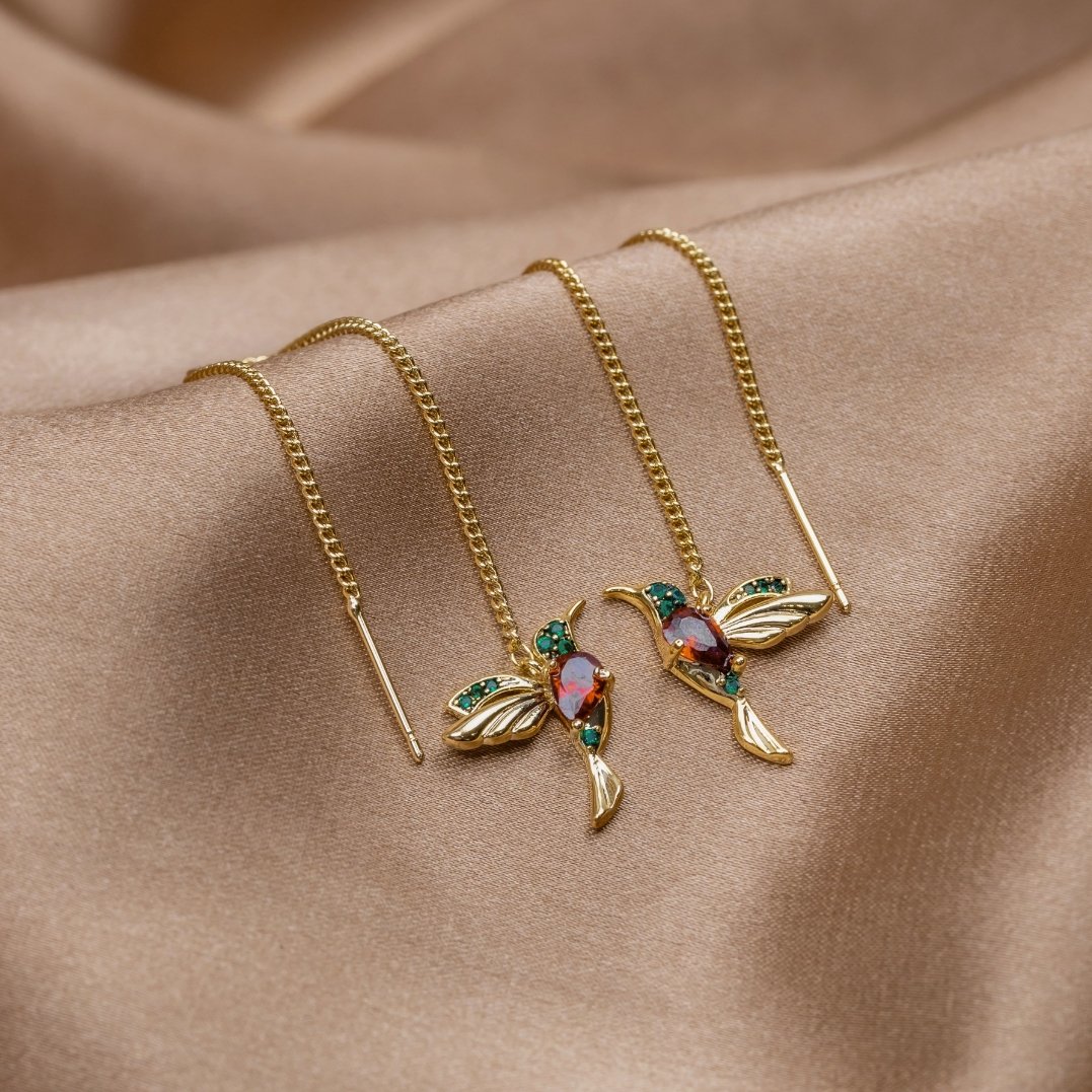 Chic hummingbird earrings
