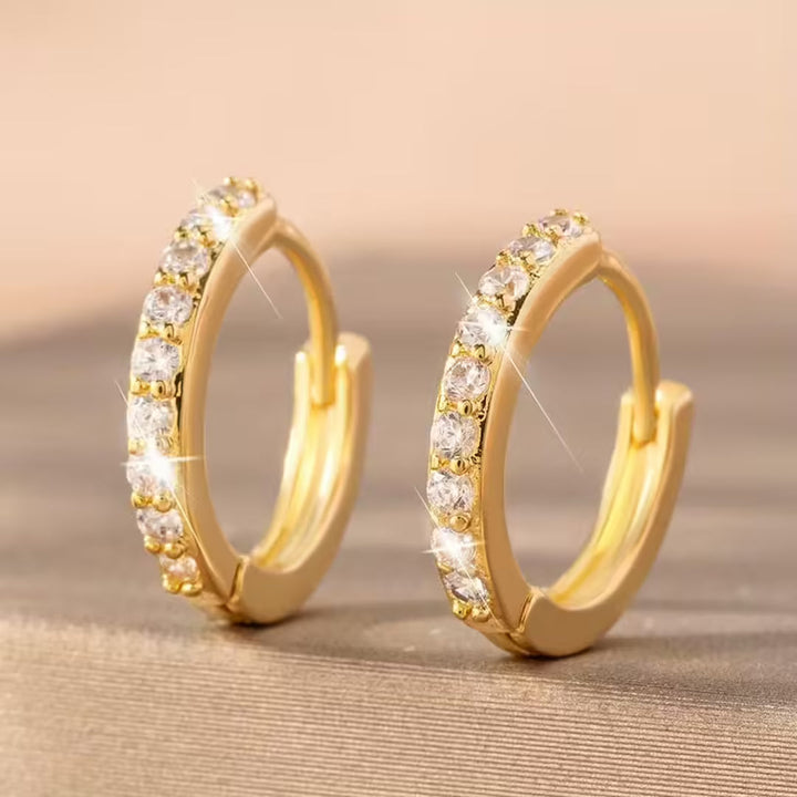 Timeless gold mini hoop earrings
