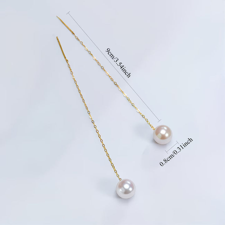 Long beaded tassel earrings
