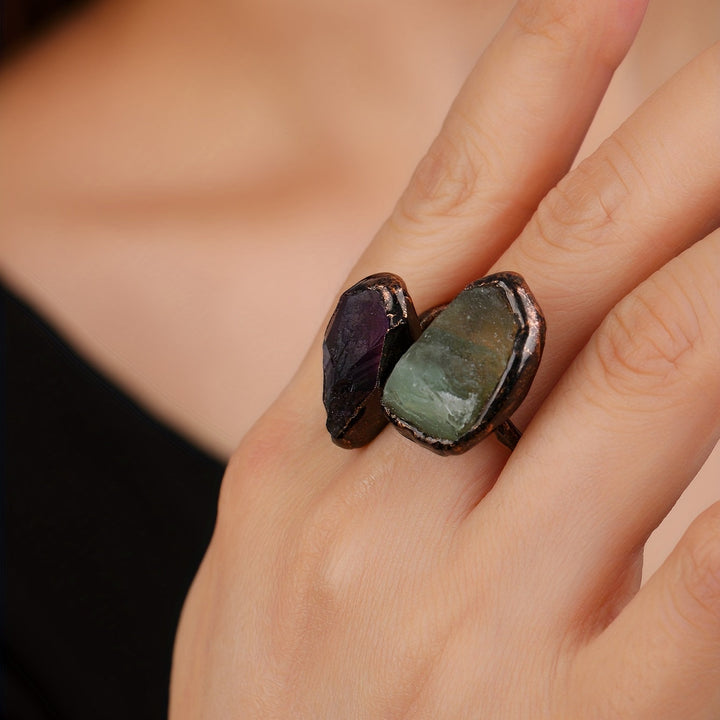Brilliant Double-Stone Ring