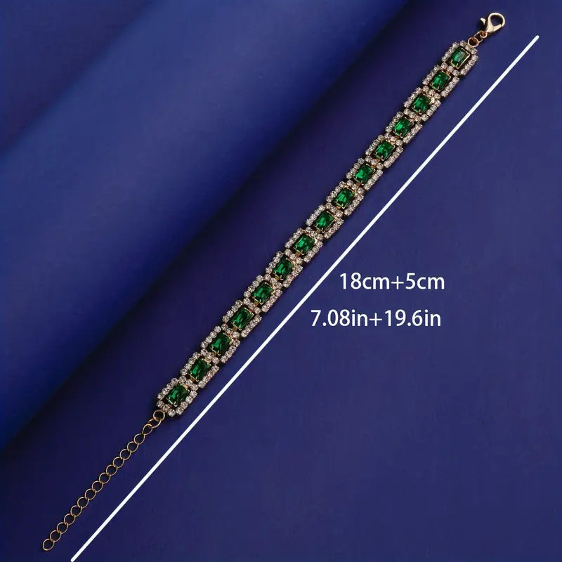 Rosewood Emerald-Gloss Bracelet