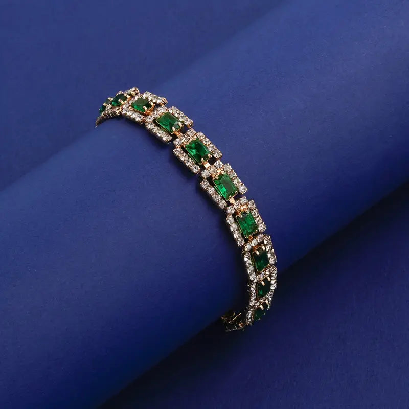 Rosewood Emerald-Gloss Bracelet