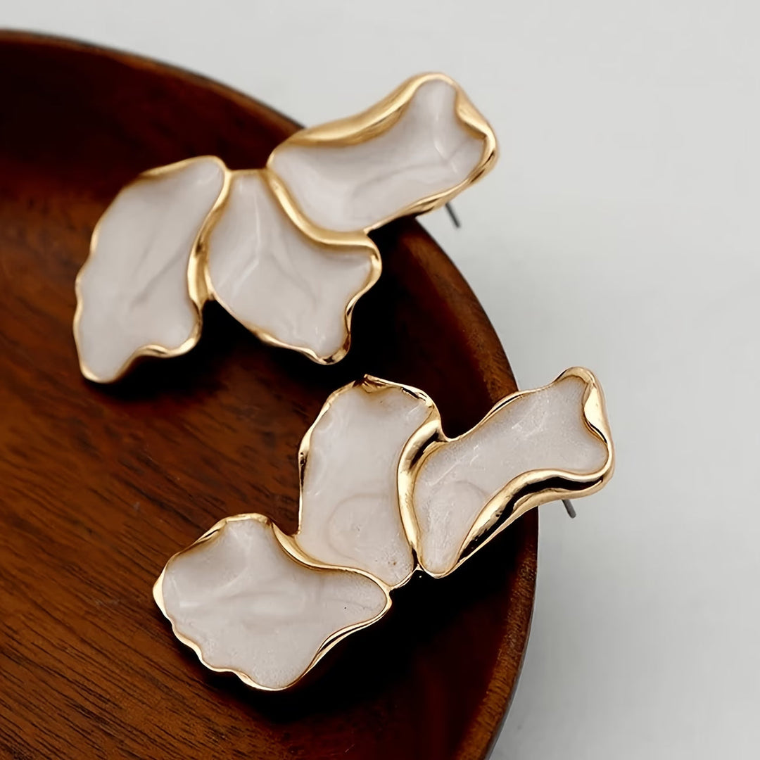 Pearl Petal Earrings