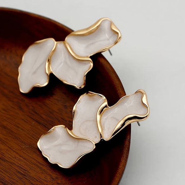 Pearl Petal Earrings