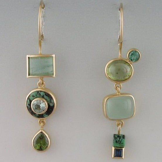 Vintage green earrings