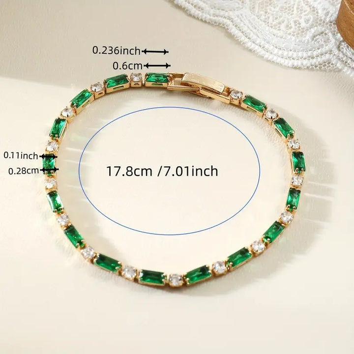 Emerald green bracelet