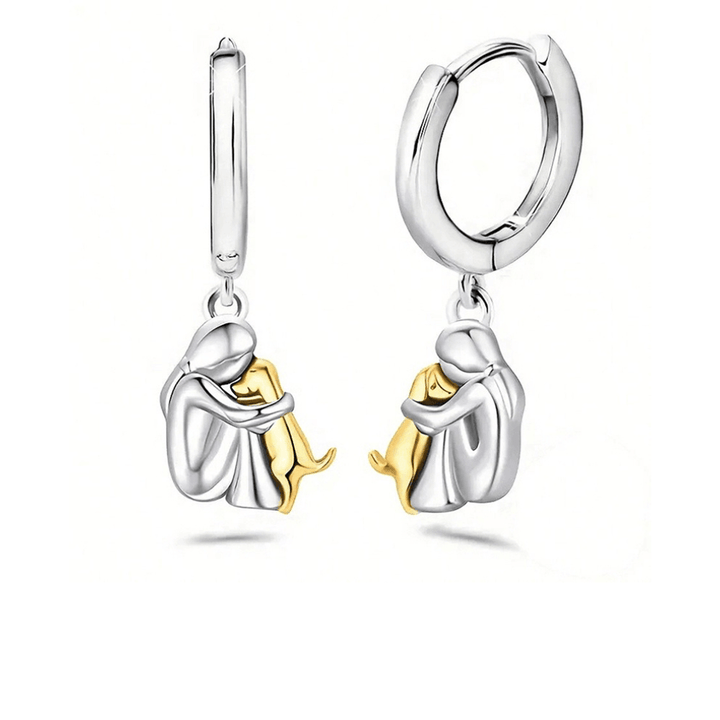 Hug Pendant Necklace with Bonus Earrings - Limited Time Offer