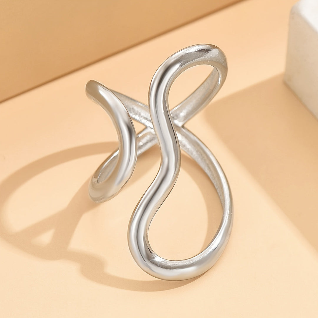 Chic Ring with Asymmetrical Wave - Haller