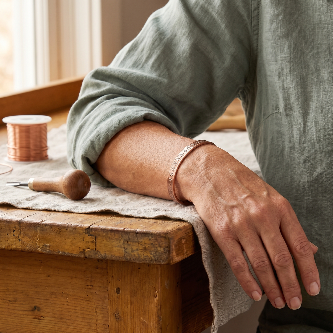 Hole Copper Bracelet