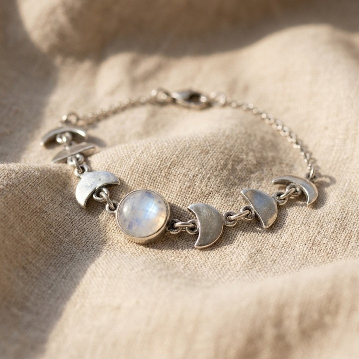 Moonstone Bracelet Moon Phases