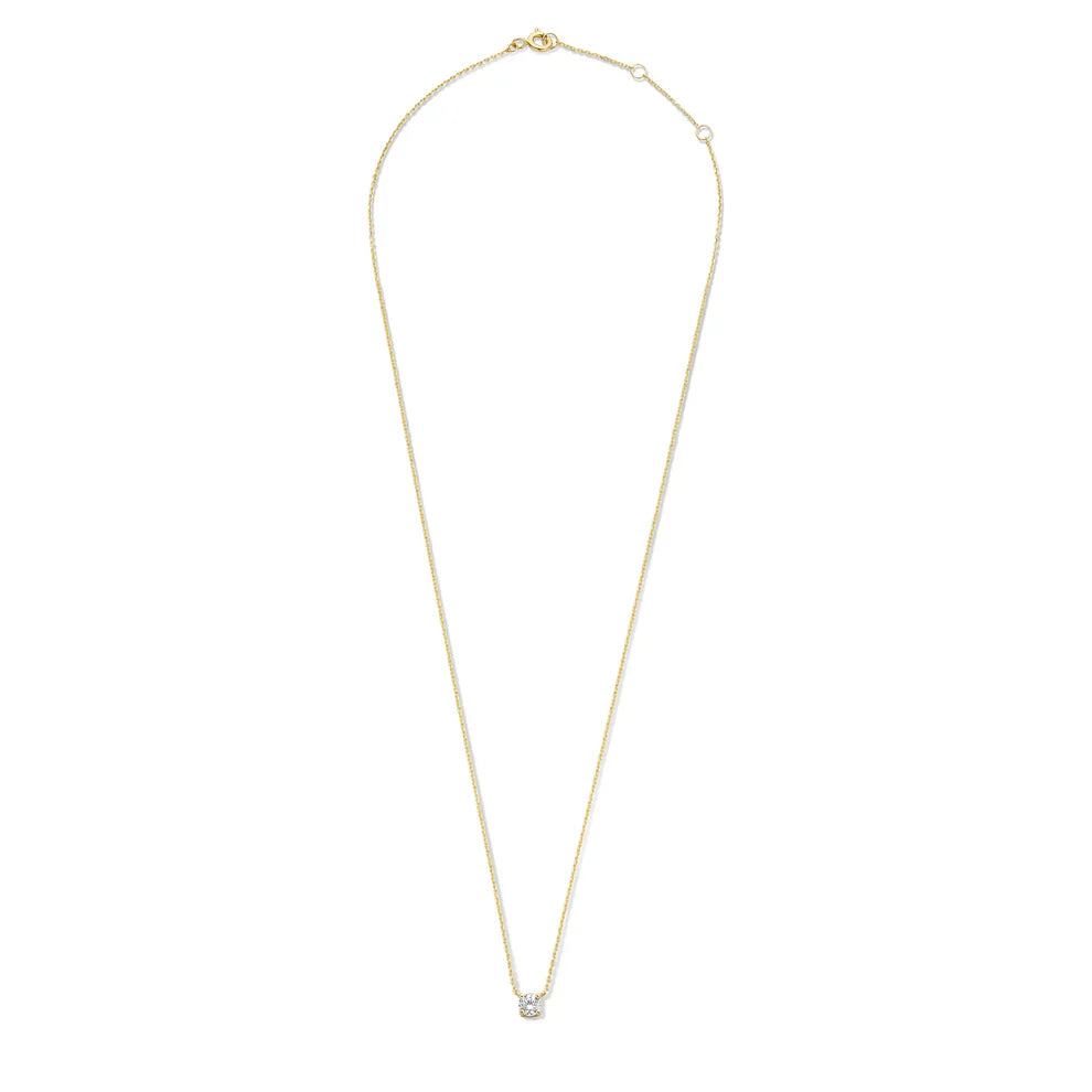 Cléa Moissanite Stone Necklace | Gold