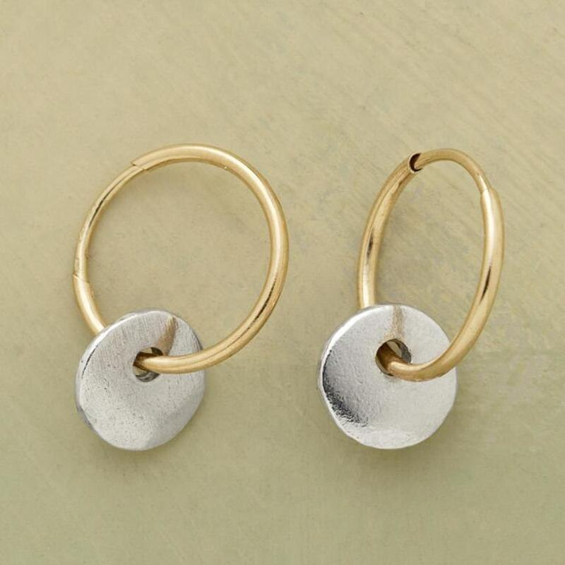 Handcrafted elegant hoop earrings