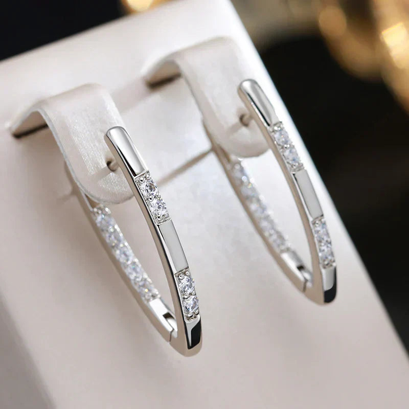 Sylvia Elegant Earrings with Cubic Zirconia