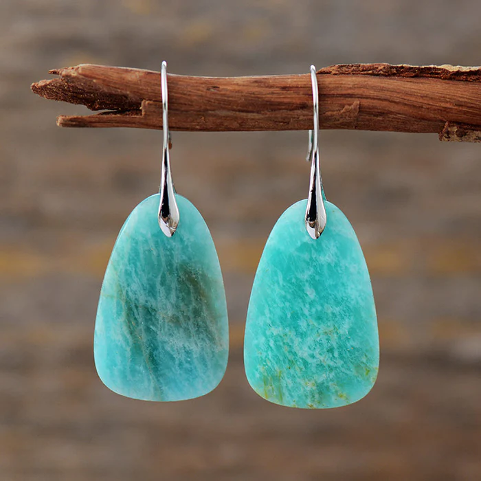 Antique turquoise stone earrings
